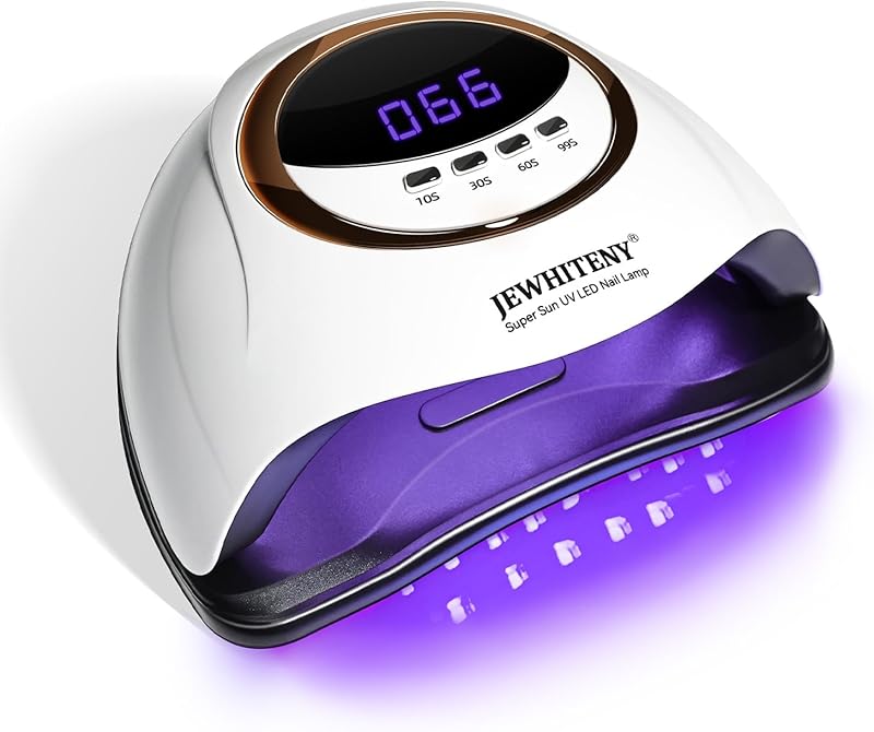 JEWHITENY White LED Lamp Nails